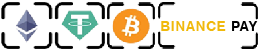 Binance Pay: USDT,BTC,ETH etc..